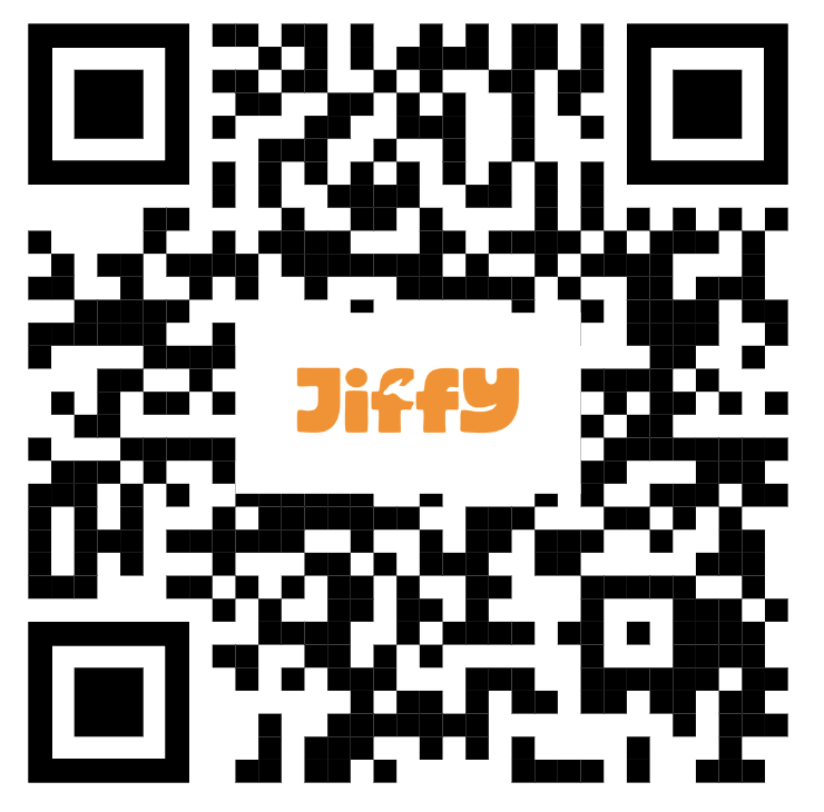 QR Code to download Jiffy app